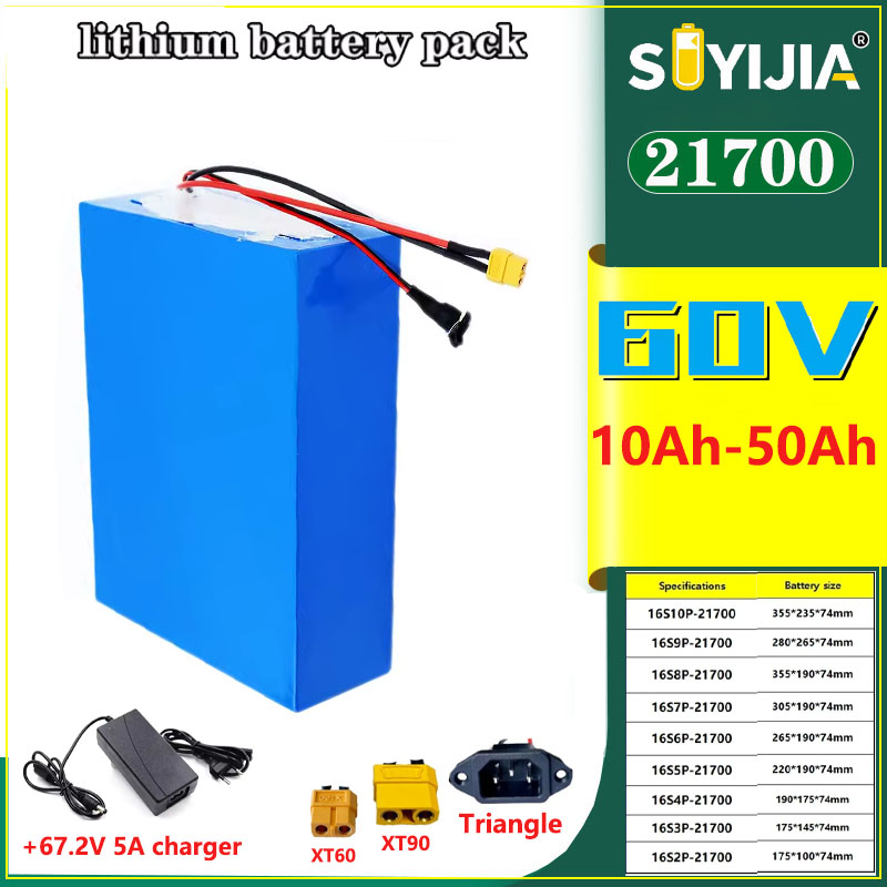 New 60V 50Ah 40Ah 30Ah 20Ah 15 - 60V 30Ah Electric Scooter Battery review and price