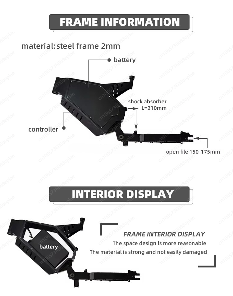 Stealth Bomber Ebike Frame, Fu - 8000W Stealth Bomber Ebike review and price