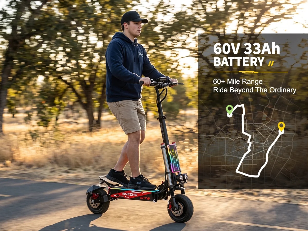 ONECNA NEW GT8PRO Adult Electr - 60V 5600W Dual Motor Electric Scooter review and price