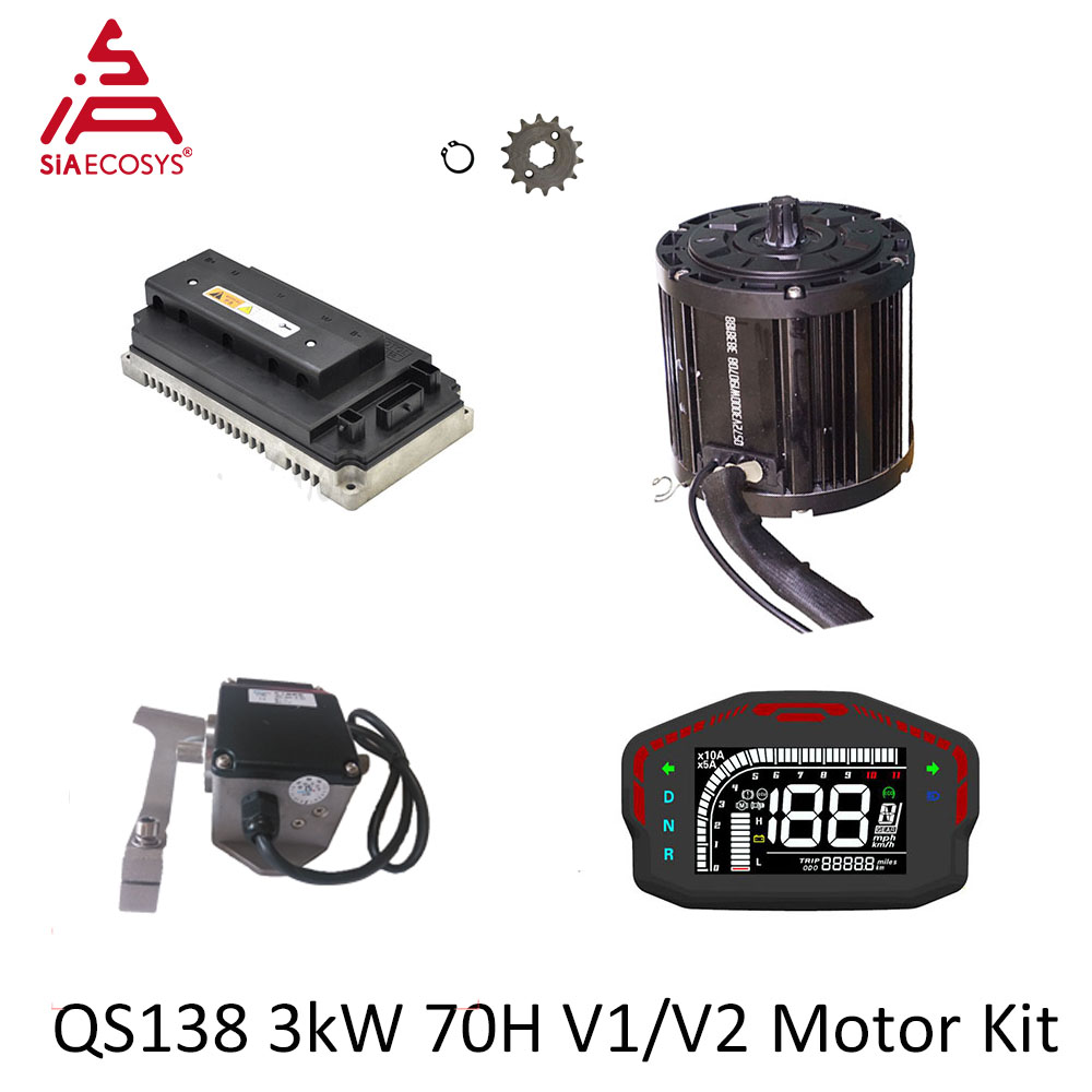 QSMOTOR QS138 3000W 72V Mid Dr - Mid Drive Motor Kit 72V 3000W review and price