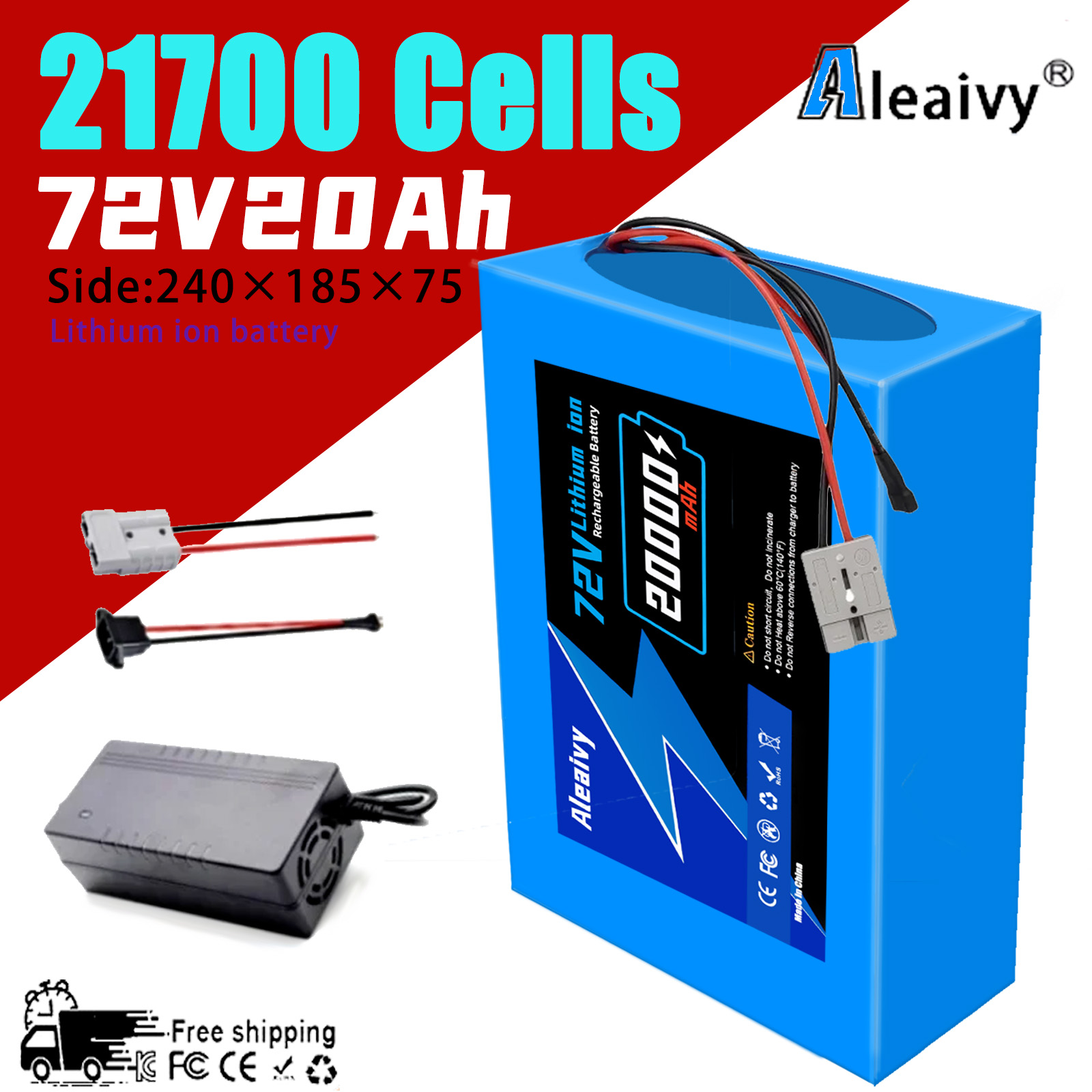 Aleaviy 72V 20Ah  Bike Lithium - 60V 30Ah Electric Scooter Battery review and price