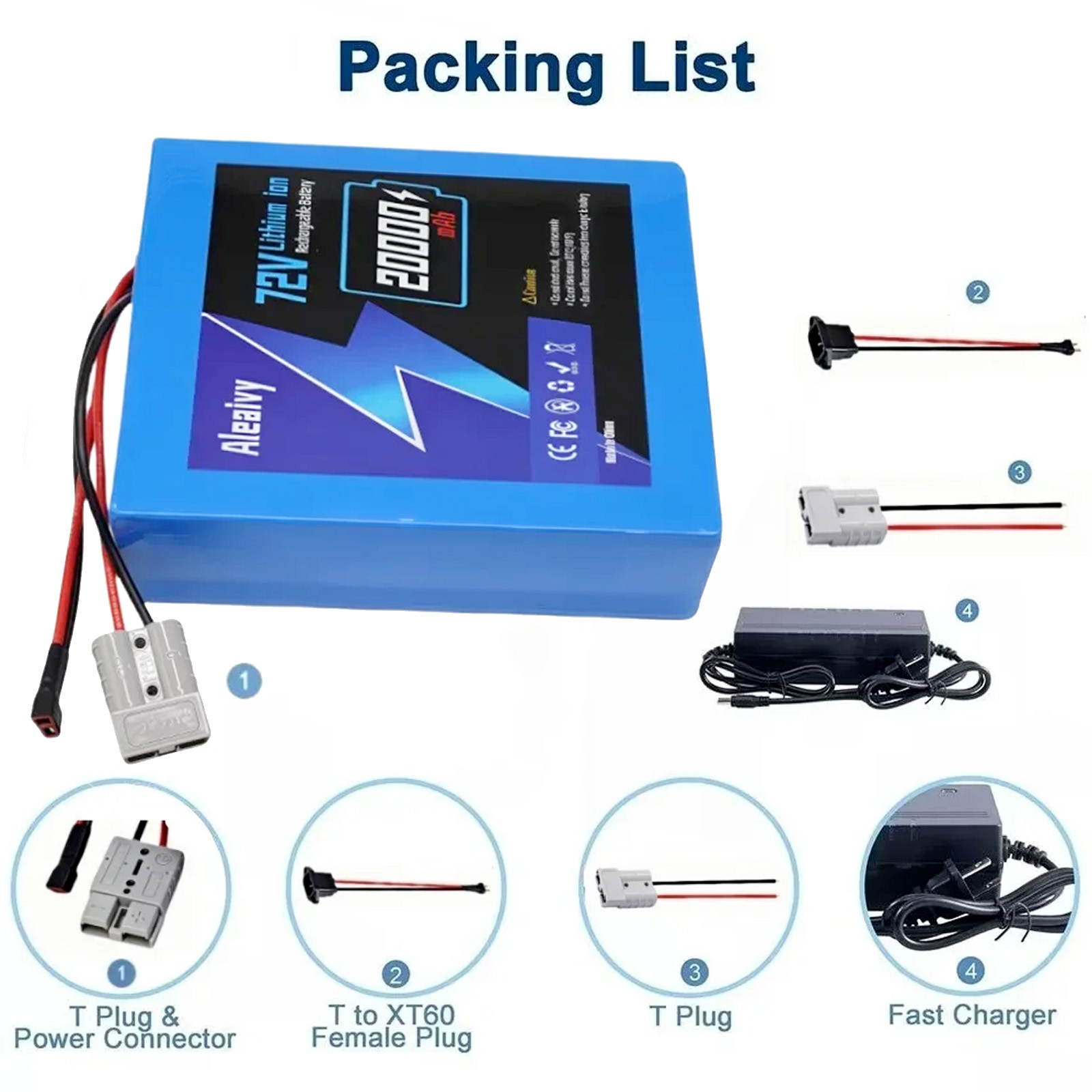 Aleaviy 72V 20Ah  Bike Lithium - 60V 30Ah Electric Scooter Battery review and price